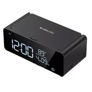 Wishluck Ultrasonic Jewelry Cleaner Machine & LED Display Alarm Clock MH001